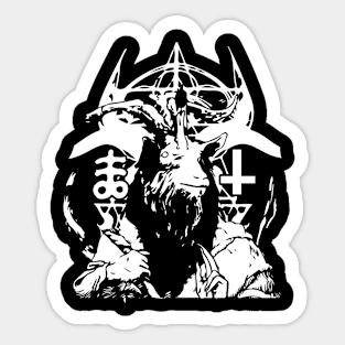 Baphomet Pentagramm Mind's Eye Goat Occult Sticker